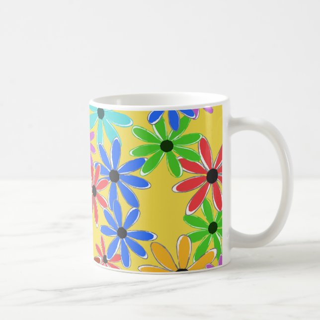 Caneca De Café Flores da Primavera (Direita)