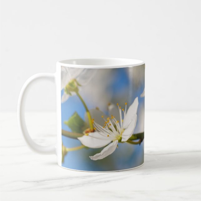 Caneca De Café flores da primavera (Esquerda)