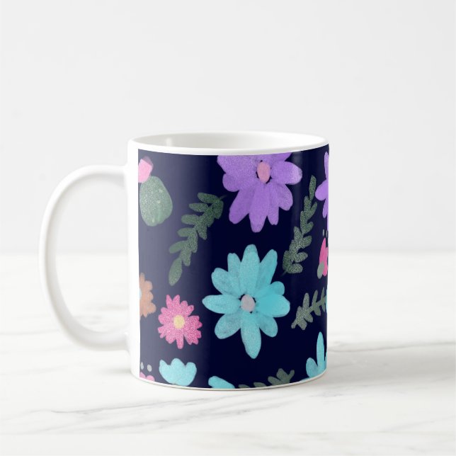 Caneca De Café Flores da Primavera Mamãe  (Esquerda)