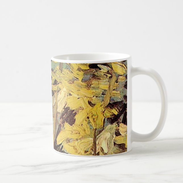 Caneca De Café Flores de Acacia Flagres Vincent van Gogh. (Direita)