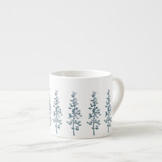 Caneca de Café Flores de Aquarela Lavanda Minimali