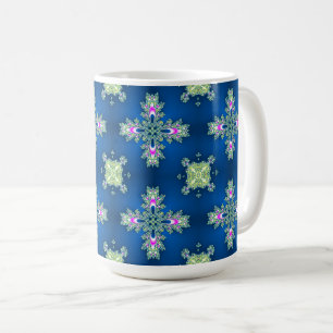 Caneca De Café Flores de Artdeco no Estilo Retroativo