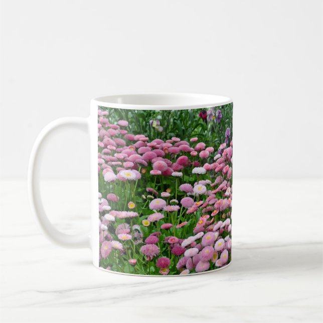 Caneca De Café Flores de botão rosa (Esquerda)