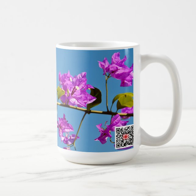 Caneca De Café Flores de Bougainvillea (Direita)