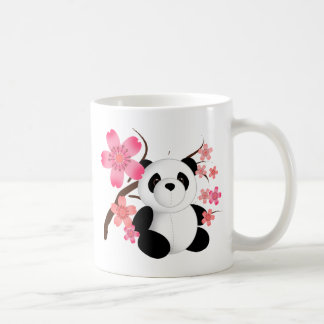 Caneca De Café Flores de cerejeira da panda