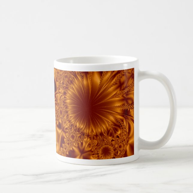 Caneca De Café Flores de cobre (Direita)