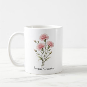 Caneca De Café Flores de Cravo de Janeiro