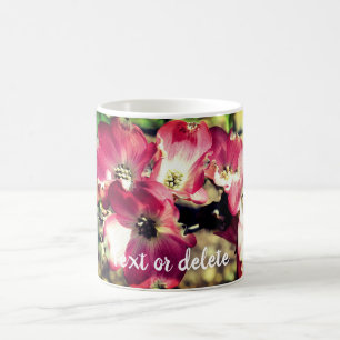 Caneca De Café Flores de Dogwood Rosa Personalizadas