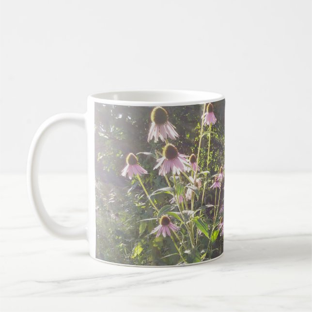 Caneca De Café Flores de Echinacea no Sol (Esquerda)