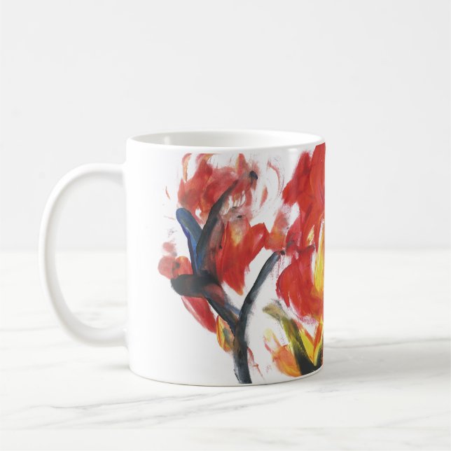 Caneca De Café Flores de Fogo (Esquerda)
