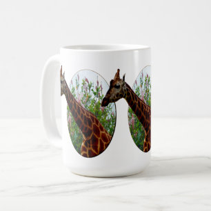 Caneca De Café Flores De Girafa E Hibiscus, Mug De Café