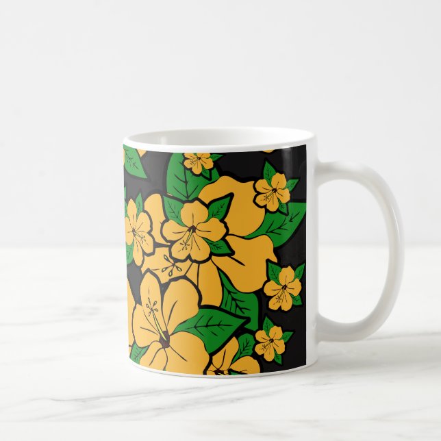 Caneca De Café Flores de Hibisco #3 (Direita)