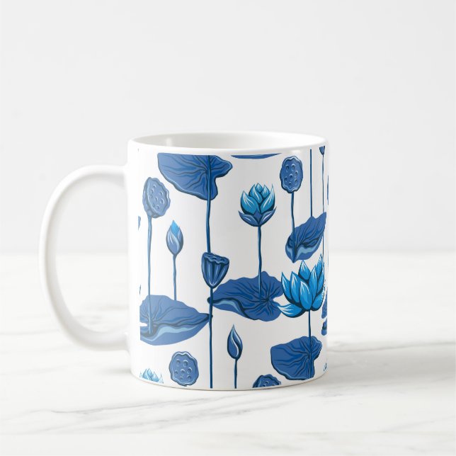 Caneca De Café flores de lótus (Esquerda)