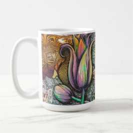 Caneca De Café Flores de Mandala