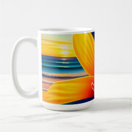 Caneca De Café Flores de Paraíso Tropicais