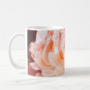 Caneca De Café Flores de pénia como fundo floral de luxo, casame