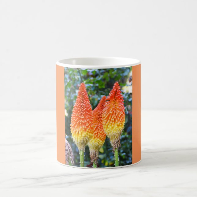 Caneca De Café Flores de poker vermelhas quentes (Centro)