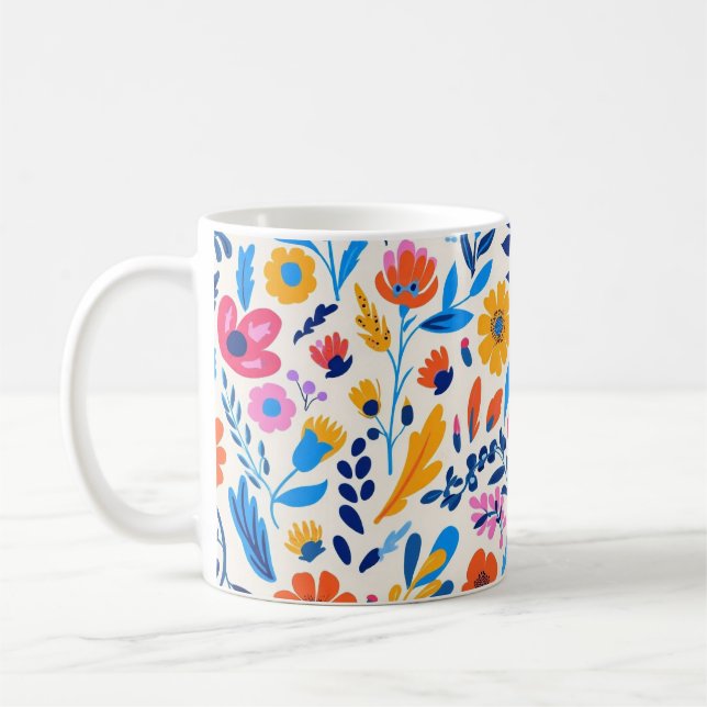 Caneca De Café Flores de primavera (Esquerda)