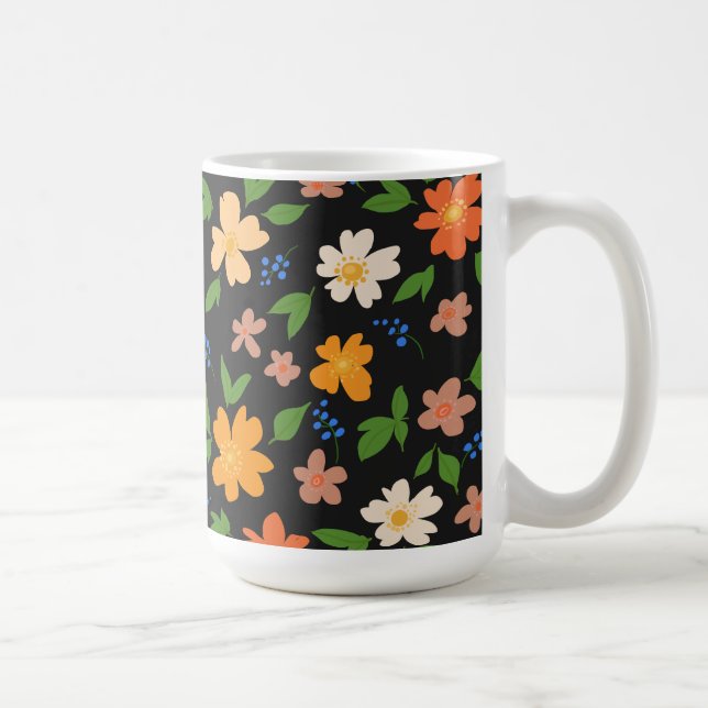 Caneca De Café Flores de primavera (Direita)