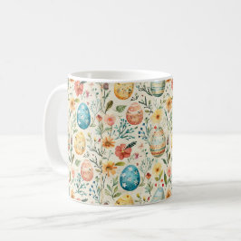 Caneca De Café Flores de Primavera Páscoa 2