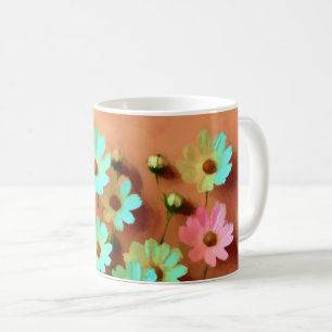 Caneca De Café Flores de Zinnia Elegans