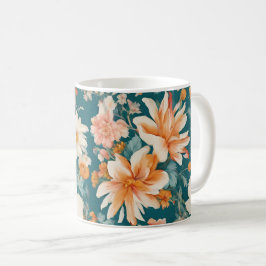Caneca De Café Flores Delicadas Incríveis