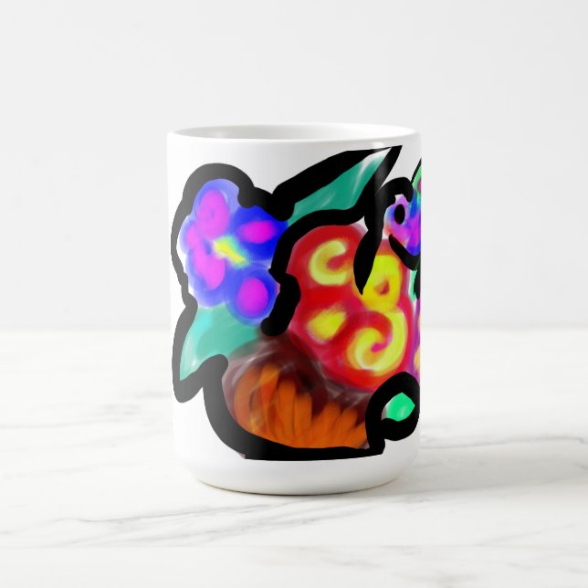Caneca De Café Flores dia das mães doce (Centro)