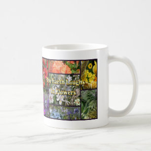 Caneca De Café Flores do arco-íris - Risos da Terra por Emerson