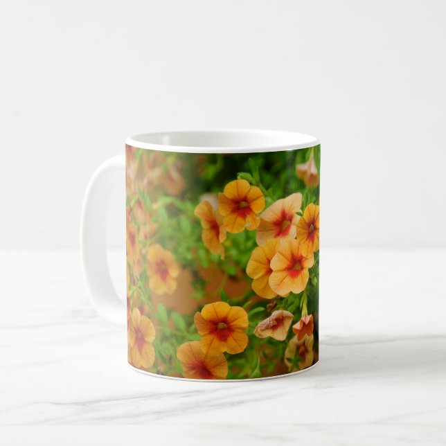 Caneca De Café Flores do Jardim  (Frente Esquerda)