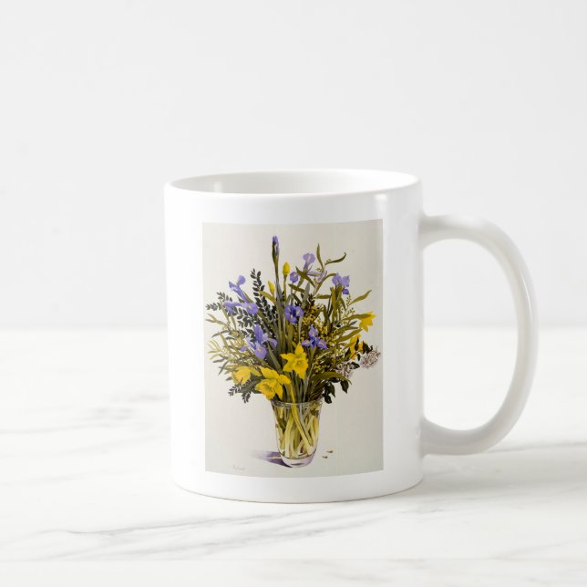 Caneca De Café Flores do primavera (Direita)