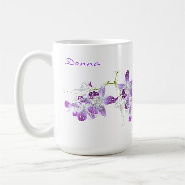 Caneca De Café flores do primavera - donna (Esquerda)