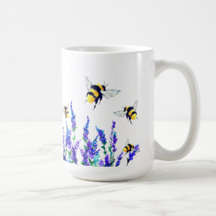Caneca De Café Flores e abelha Café