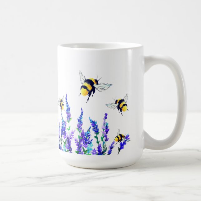 Caneca De Café Flores e abelha Café (Direita)