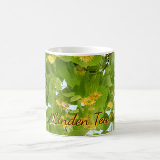Caneca De Café flores e folhas de chá de tília