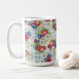 Caneca De Café Flores e Frutas