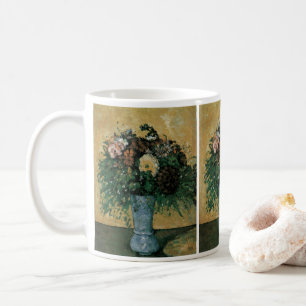 Caneca De Café Flores em um Vaso Azul por Paul Cezanne Arte Vinta