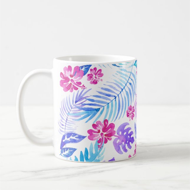 Caneca De Café Flores exóticas (Esquerda)