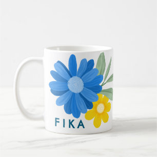 Caneca De Café Flores Fika