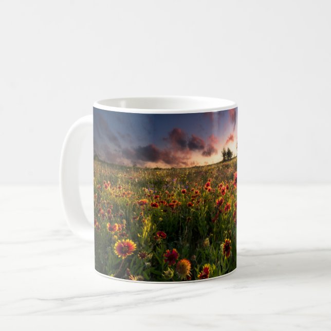 Caneca De Café Flores | Flor selvagem no interior da Índia (Frente Esquerda)