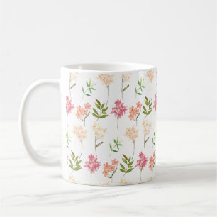 Caneca De Café Flores florais vindas flores tradicionais