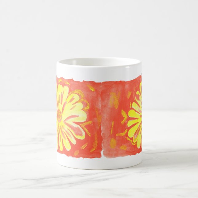 Caneca De Café Flores - Flores Amarelas (Centro)