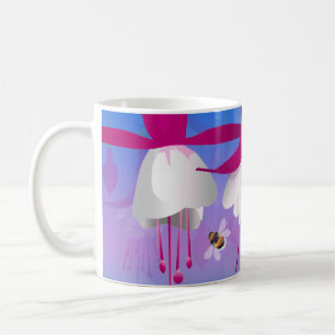 Caneca De Café Flores Fuchsia Coffee Mug