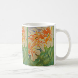 Caneca De Café Flores macias da aguarela