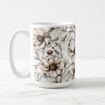 Flores manchadas de café - Viciados em café