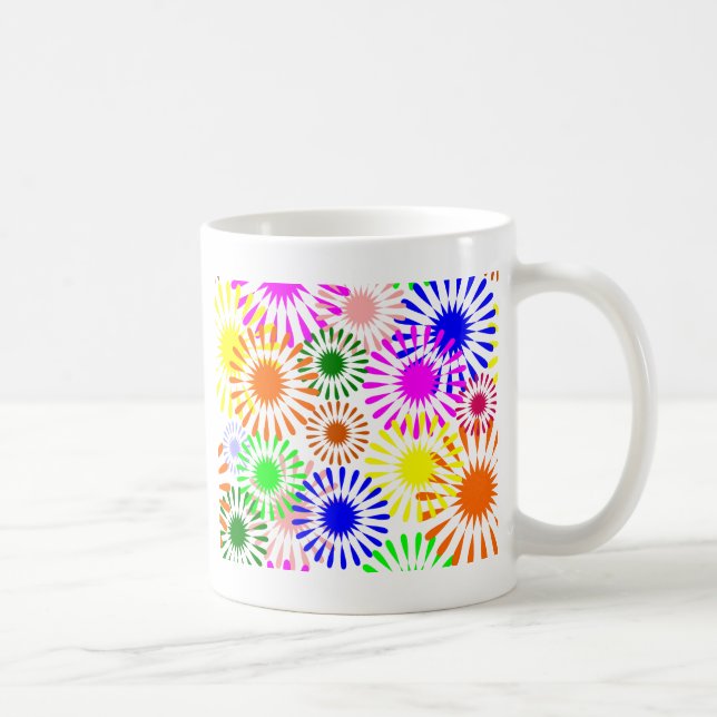 Caneca De Café Flores multicoloridas (Direita)