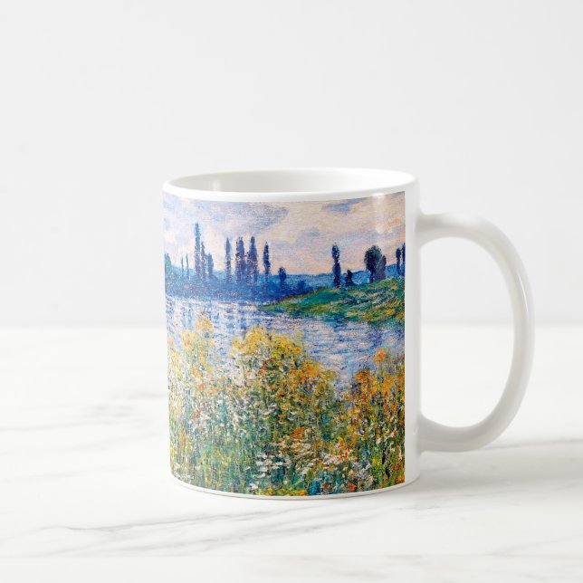 Caneca De Café Flores nas margens do Seine Monet Fine Art (Direita)