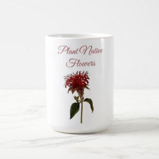 Caneca De Café Flores Nativas da Planta Monarda