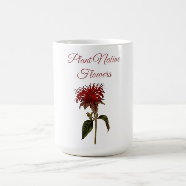 Caneca De Café Flores Nativas da Planta Monarda  (Centro)