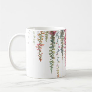Caneca De Café Flores penduradas