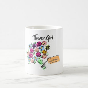 Caneca De Café Flores Personalizadas